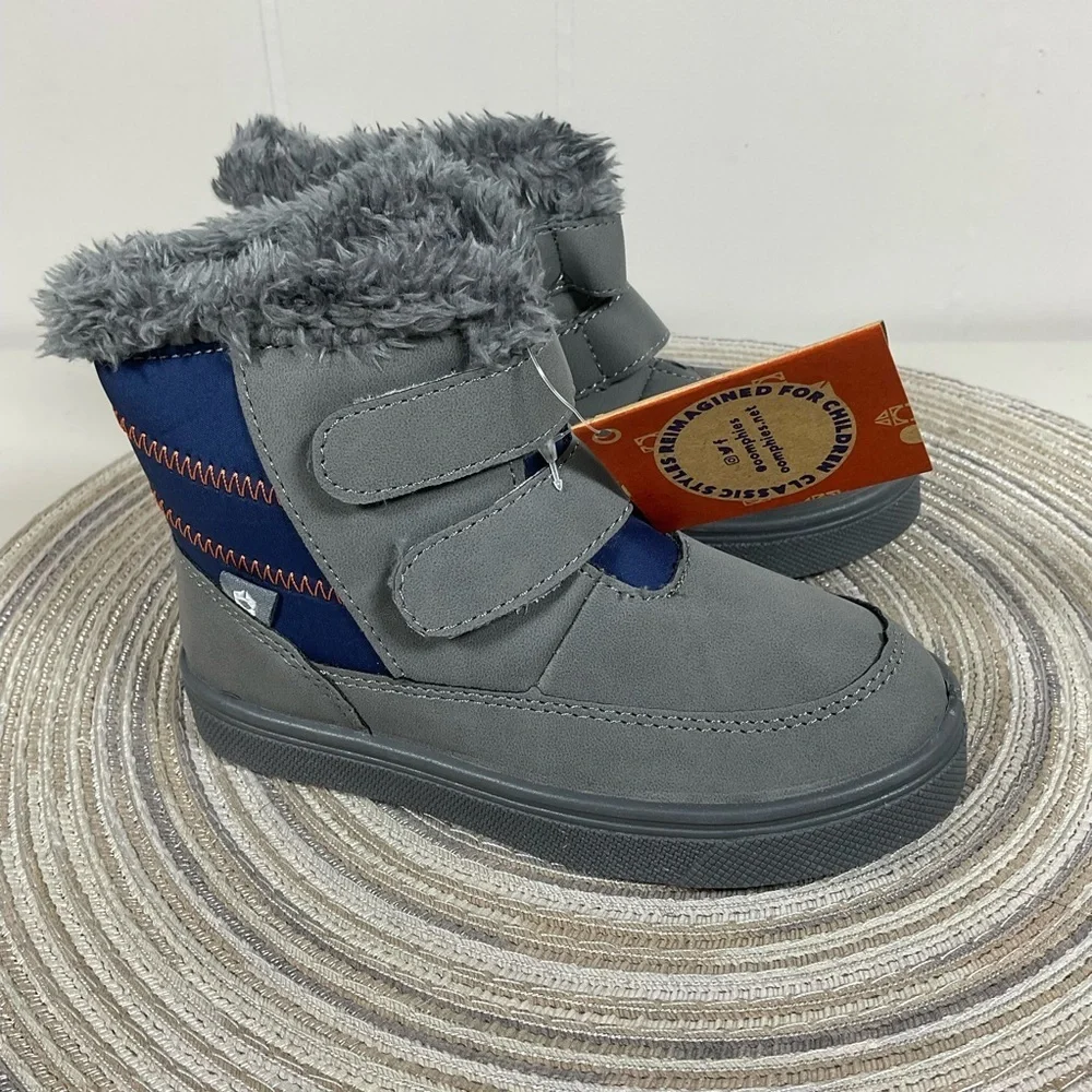 Oomphies Boys Boots Size 9C Charlie Gray With Box